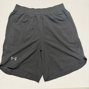 Men's‎ Under Armour Launch 7" Black Fitted Mesh Lined Running Shorts Size M